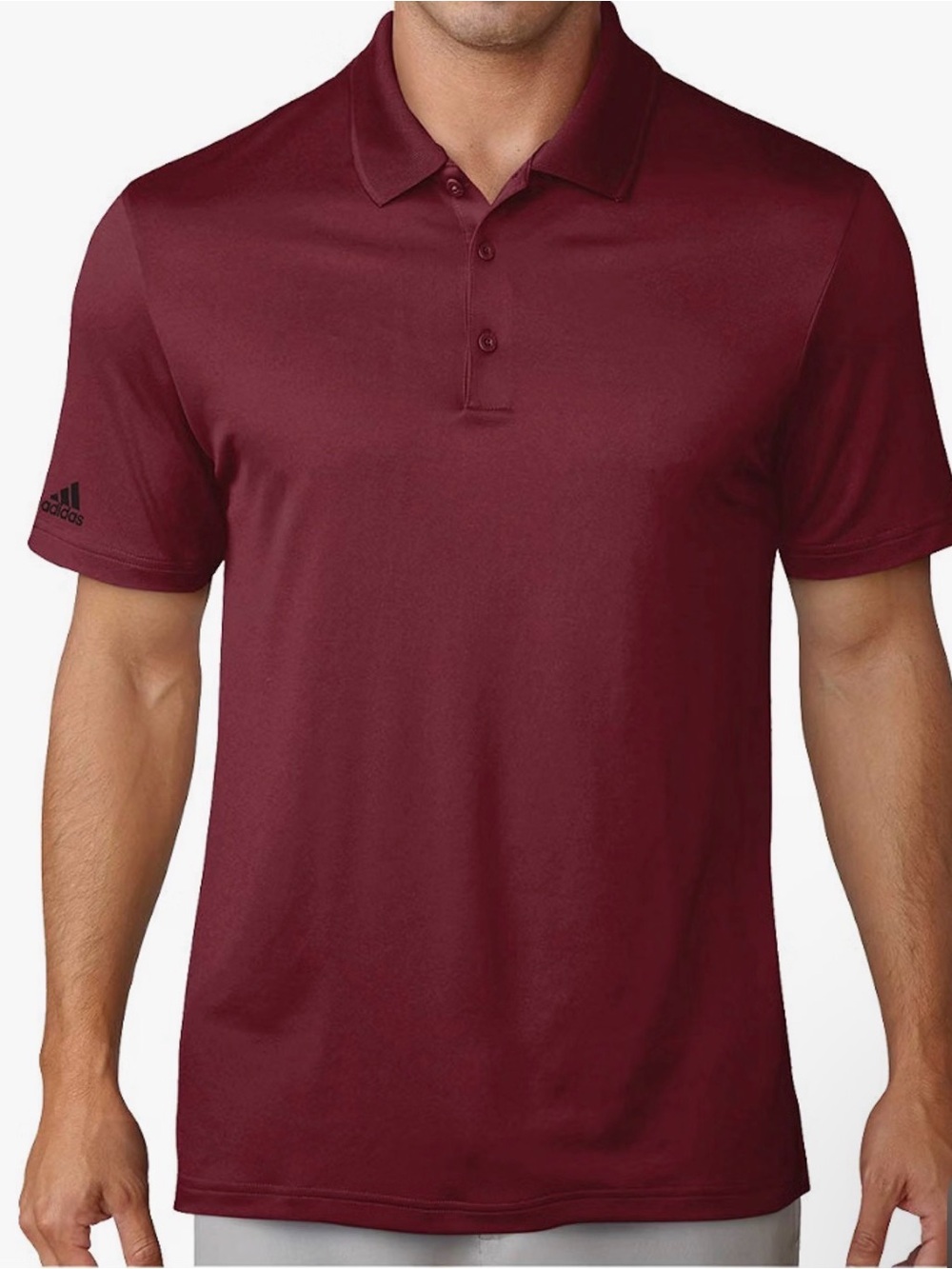 NWT adidas Men's Maroon Polo XXL